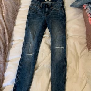 Madwell dark wash skinny jeans